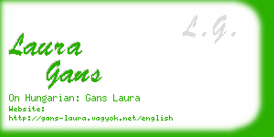 laura gans business card